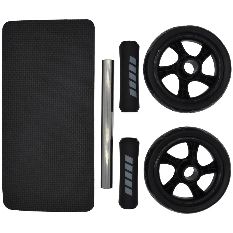 Abs Roller Fitness Equipment Mute Non-Slip Double-Wheel Abdominal Wheel