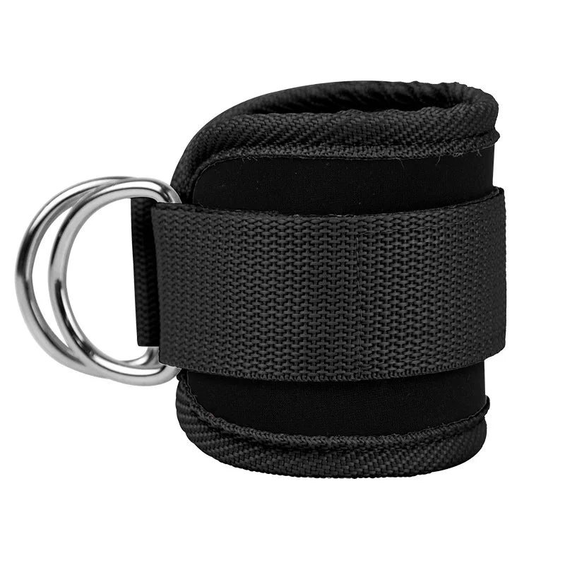 Gym Ankle Straps Double D-Ring Adjustable Neoprene Padded Cuffs