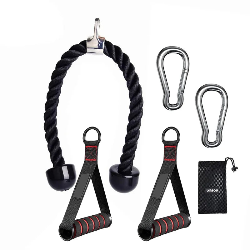 Triceps Lowering Rope Face Pull Handles Push Pull Down Cord For Biceps