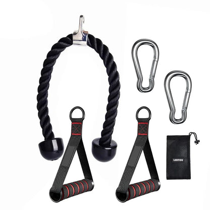 Triceps Lowering Rope Face Pull Handles Push Pull Down Cord For Biceps