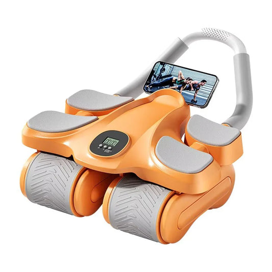 Four-Wheel Abdominal Wheel Automatic Rebound Abdominal Muscle Training