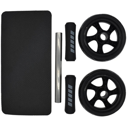 Abs Roller Fitness Equipment Mute Non-Slip Double-Wheel Abdominal Wheel