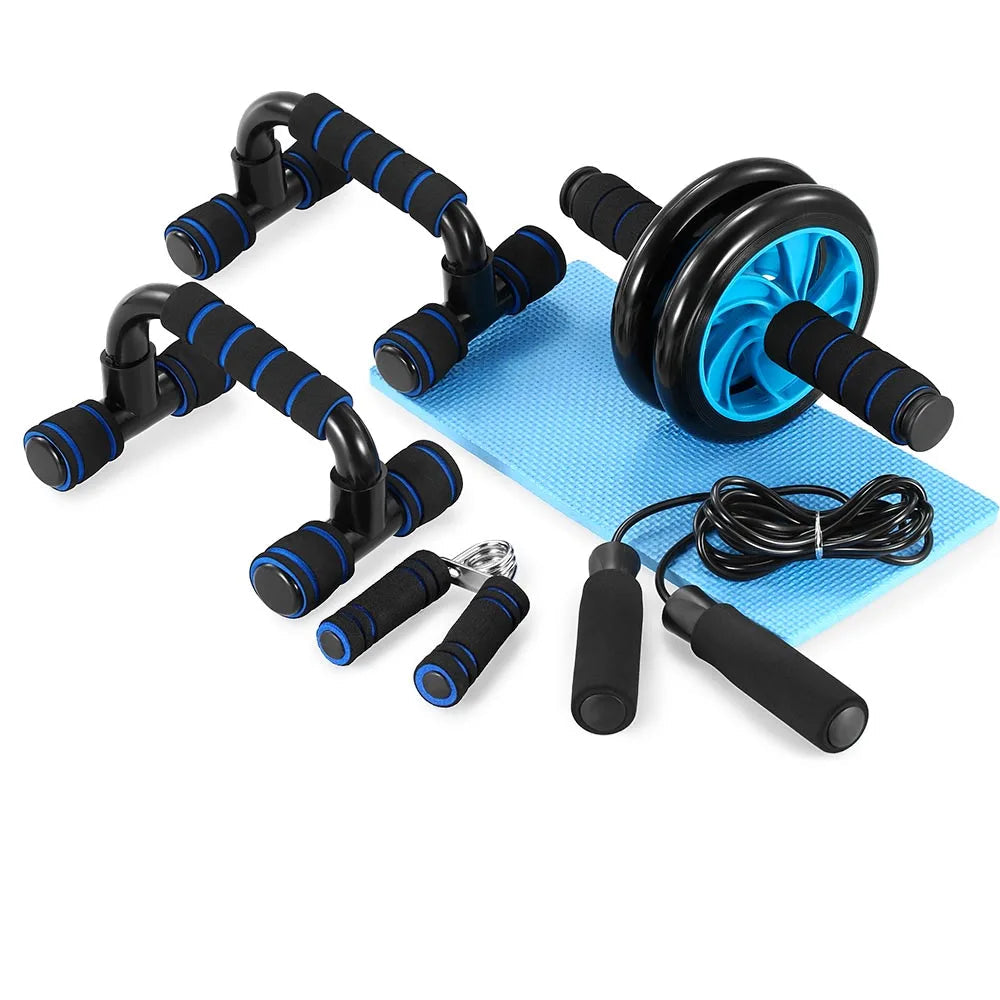 5-In-1 AB Wheel Roller Kit No Noise Abdominal Wheel Ab Roller