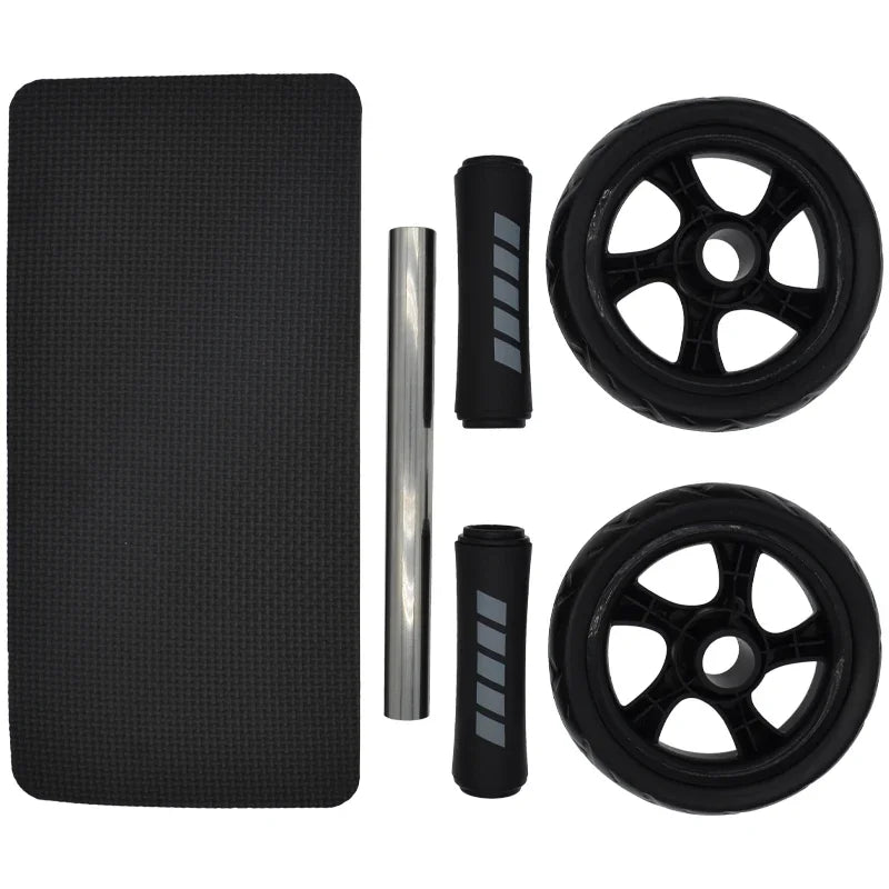 Abs Roller Fitness Equipment Mute Non-Slip Double-Wheel Abdominal Wheel